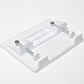 3 PAGEN® Bed Shelf, Bedside Table for Hanging Bed and Bunk Bed, Shelf for Cabin Bed with Cable Holder, Floating Bed Tray, Holds up to 11 kg, White, ABS