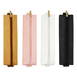 4Pcs Notebook Pen Loop Band Holders, Elastic Pen Sleeve Pouch Adjustable Notebook Pen Holder Leather Pocket Pen Holder, Pencil Band Holder for Notebook, Journal, Planner, Binder Books Supplies