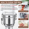 LEEVOT Grain Mill 300g Commercial Spice Grinder Electric 1200W Stainless