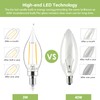 Sigalux Candelabra LED Light Bulbs Dimmable, E12 40 Watt Chandelier,5000K