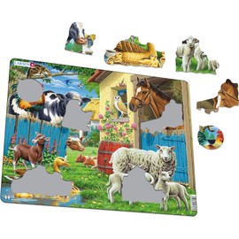 Larsen Puzzles Farm Animals 23 Piece Children's Jigsaw Puzzle