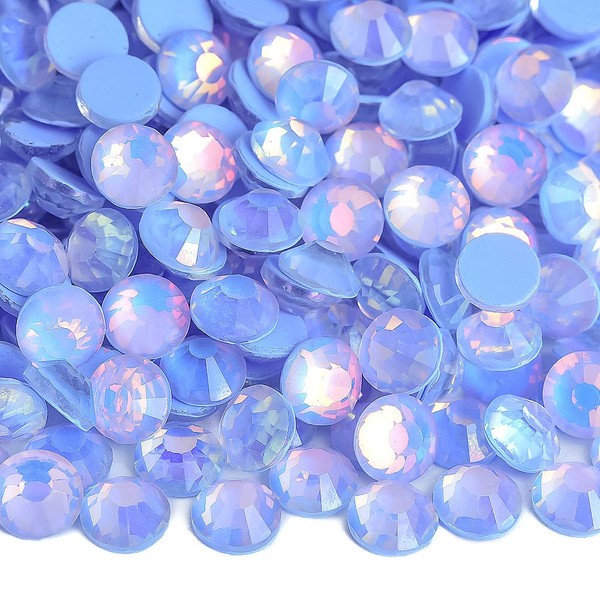 Blinginbox Flatback Rhinestones Round Gems, 1440pcs Luminous Series Glass Stones
