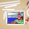 ZAWAGIIK Layout Block System for Stained Glass Panels 6" Pack