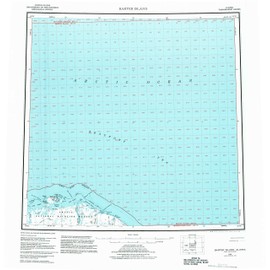 YellowMaps Barter Island AK topo map, 1:250000 Scale, 1 X 3 Degree, Historical, 1959, Updated 1983, 22.9 x 22.4 in - Polypropylene