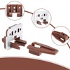 10Pcs Drawer Slide Track Guide Glide with Drawer Guide Metal
