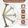 sourcing map 2Pcs 5.71"x0.35" Folding Support Lid Hinges, Lift Up