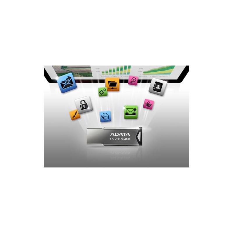 ADATA 64 GB Memoria Flash USB 2.0 Color Plata con