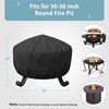 SHINESTAR 36 Inch Round Fire Pit Cover, Fits 30-36'' Wood