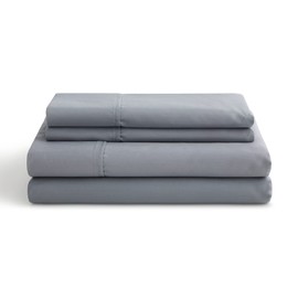 Lucid 600 TC Cotton Rich Sheet Set -14 Inch Deep Pockets - Breathable Sheet Set, California King, Slate