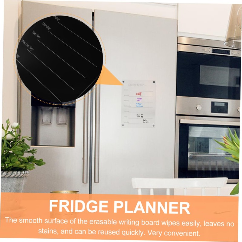 Operitacx Rewritable Message Board Dry Erase Boards For Fridge Weekly