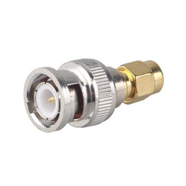 Futheda 4PCS SMA Male to BNC Male RF Coax Adapter SMA to BNC Connector Coaxial Jack Antenna Connector Straight Coupler Compatible with SDR Ham Radio Baofeng UV 5R uv82 V-5r5 Two Way Handheld Radio