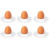 Vicloon Egg Holder Set,6pcs Plastic Egg Cups,Boiled Egg Cup with