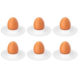 Vicloon Egg Holder Set,6pcs Plastic Egg Cups,Boiled Egg Cup with Base,Stackable and Storable for Breakfast,Dining Table,Kitchen Drawer,Family Gathering,Camping Picnic