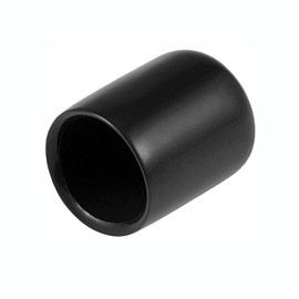 5pcs Rubber End Caps 30mm Inner Diameter 20mm Height Terminal Protection Caps Screw Protectors Vinyl Round End Cap Covers Screw Protectors for Furniture Pipe - Black