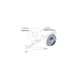 16 mm Round Carbide Insert Cutter for Wood Turning
