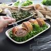 HD Disposable Serving Utensils Set (12), 10' Spoons, 6.5' Tongs,