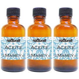 Paquete 3 Aceites Hueso Mamey Natturall 60ml C/U | Aceite Facial y Capilar Natural, Pestañas y Cejas | Hidratación Profunda, Textura Ligera