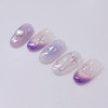 Purple Stella Handmade Nail Tips - Almond Short / 퍼플스텔라