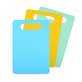 Xdealcozyxc 3 Pcs Small Plastic Chopping Board, 29 cm x 19 cm Multipurpose Mini Chopping Board