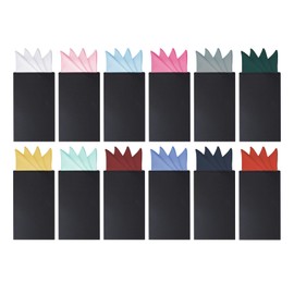 12Pcs Pocket Squares For Men, Card Mens Pocket Square Suit Holder Prefolded, Masculine Polyester Solid Color Tuxedo Pocket Suit Square Mens Handkerchiefs, White Black Suits Accessories Men Rectangular