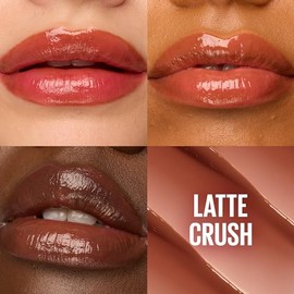 Maybelline New York, Balsamo Labial hidratante Lifter Glaze con aceite de cereza, Tono Latte Crush