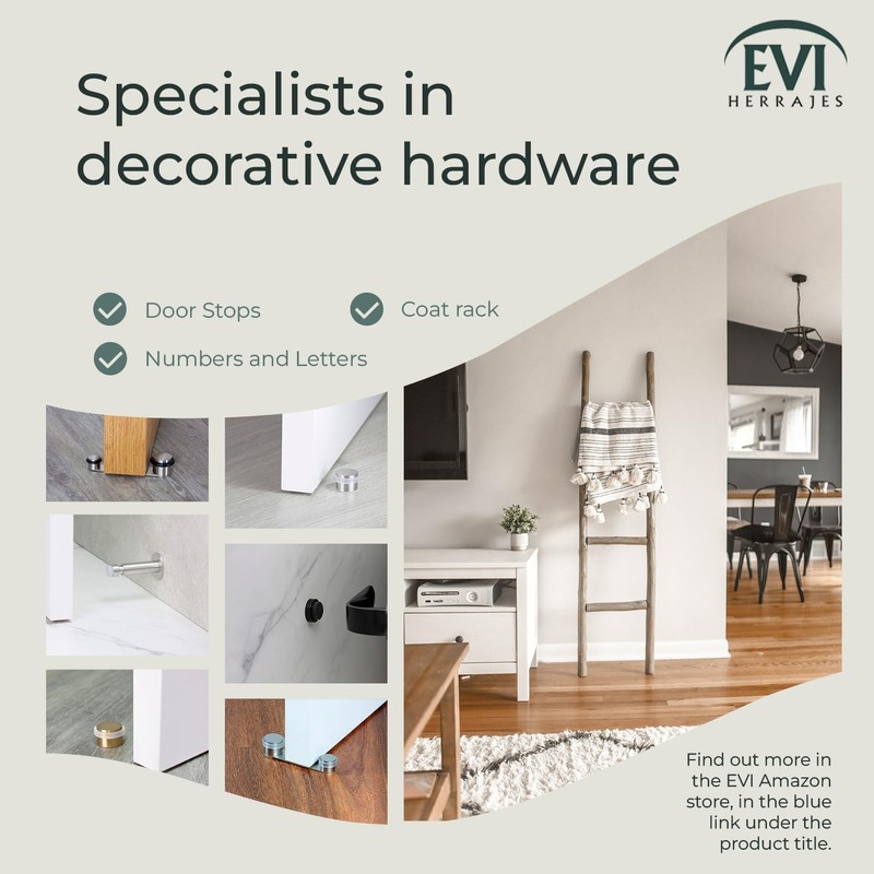 EVI Herrajes | Door Stop | 0.94" x 0.55" |