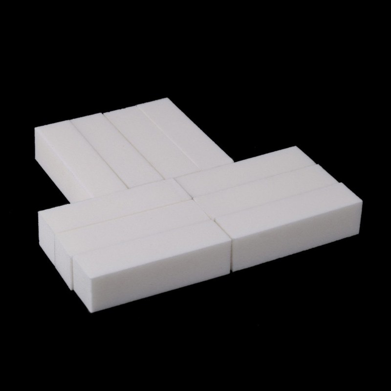 Anself Pack of 10 White Buffer Sanding Blocks Polishing Block