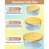 Replacement Wooden Lids for Pyrex, Anchor Hocking Glass Containers 7200