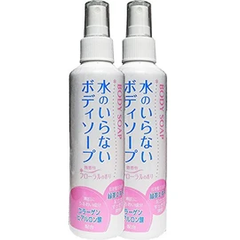 Waterless Body Soap, 6.8 fl oz (200 ml), Set of 2, For Disasters, After Sports, During Midsummer Outdoors, Nursing Care, Sickness, etc