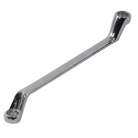 Dapetz ® 25mm - 28mm deep Offset Bi-hex swan Neck Ring Spanner or Wrench, Metric Polished Comes with a Thin Profile and Made of Chrome Vanadium Steel