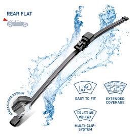 Hella OE Quality 18 Inch All Seasons Graphite-Coated Rubber Rear Flat Wiper Blade fits select Volkswagen /358179181