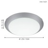 Eglo 89248 Metal Ceiling Light Shade, E27, White