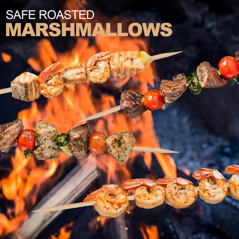 Suclain 500 Pcs Marshmallow Roasting Sticks 36" Long 5mm Thick,