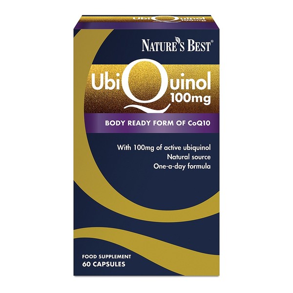 Natures Best Ubiquinol 100mg, Highly Absorbable Form Of CoQ10, 60 CAPSULES