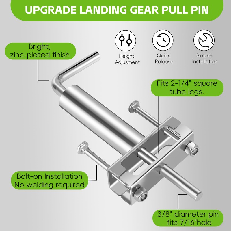 308287 RV Fifth Wheel Landing Gear Quick Release Pull Pin,