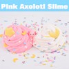 Pink Axolotl Butter Slime Bucket with Fun Axolotl Slime Add