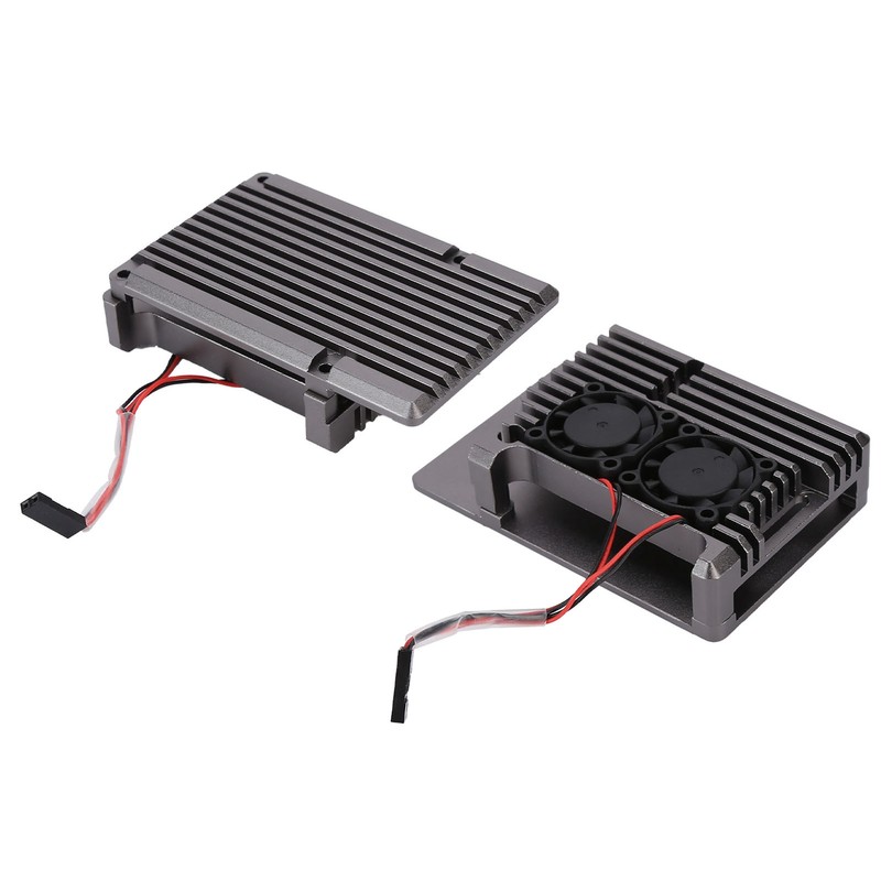 Aluminum Alloy Cooling Case Heat Dissipation Enclosure with Fan for