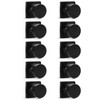 Probrico Bulk Dummy Door Knobs Interior 10 Pack, Matte Black