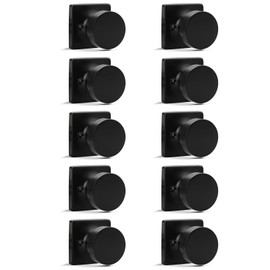 Probrico Bulk Dummy Door Knobs Interior 10 Pack, Matte Black Round Ball Door Handles for Closet, Modern Single Sided Dummy Door Knobs Without Key