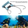 Spring Coiled Diving Hook Stainless Steel Double End Snap Clip