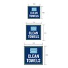 Square Plus Clean Towels Wall or Door Sign | Gym