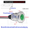 UL Listed Indicator Light 12mm 0.47" LED Lamp with 140mm