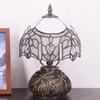 Small Tiffany Lamp Mini Stained Glass Table Lamp White Bending