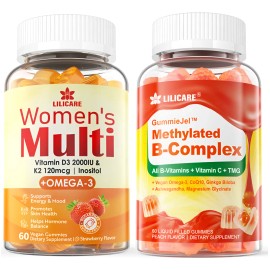 Lilicare Gomitas Complejo B Y Multivitaminas Para Mujeres