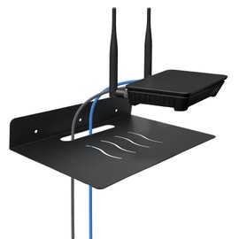 MZDMY Steel Floating Shelves for Wall,Small Wall Shelf，Suitable for Bedroom, Living Room, Bathroom, Kitchen, Office (Black, 9.06x6.89 in)