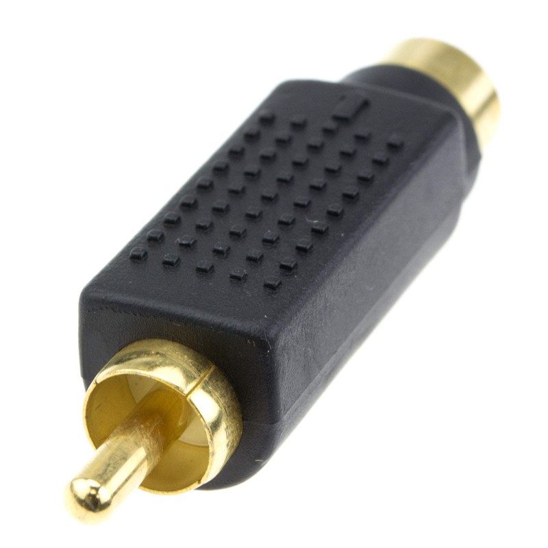 SVHS 4-Pin S-Video to Composite RCA RCA Converter Adapter Gold-Plated