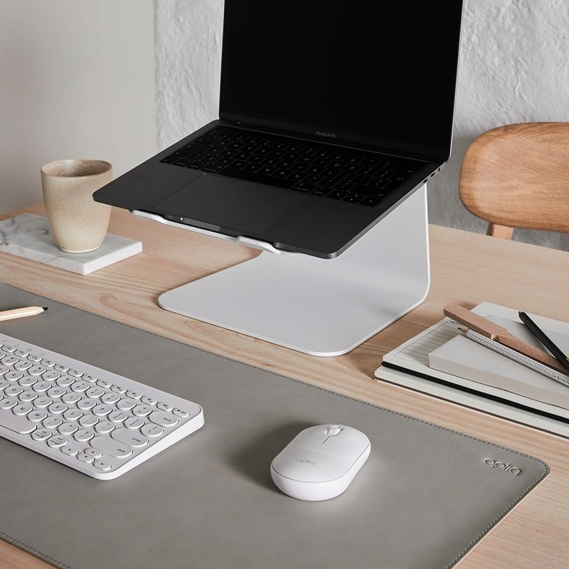 Aptiq Wireless Mouse White - Bluetooth + USB (Dual Mode)
