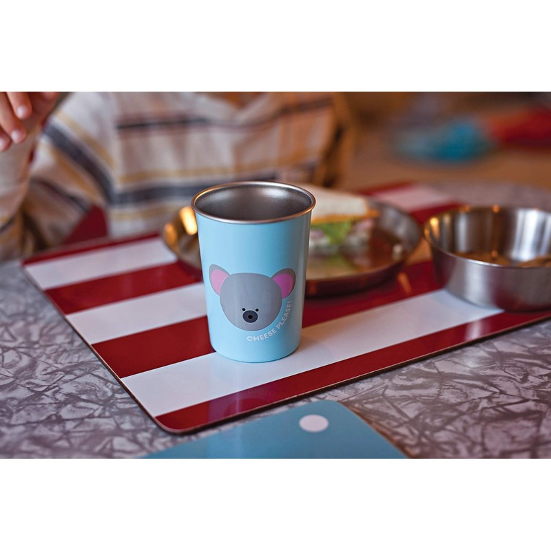 Red Rover 20008 Stainless Steel Animal Kids' Cups, 3 x