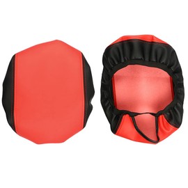 sportuli Center Console Cover Anti-Scratch Leather Armrest Cover Replace for 2011-2023 2024 Dodge Charger Chrysler 300 300C (Red+Black)