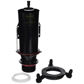 Flush Valve, Plastic, Black, Fits Kohler